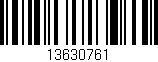 Código de barras (EAN, GTIN, SKU, ISBN): '13630761'