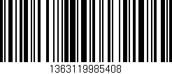 Código de barras (EAN, GTIN, SKU, ISBN): '1363119985408'