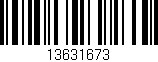 Código de barras (EAN, GTIN, SKU, ISBN): '13631673'