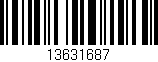 Código de barras (EAN, GTIN, SKU, ISBN): '13631687'