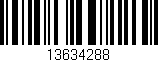 Código de barras (EAN, GTIN, SKU, ISBN): '13634288'
