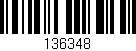 Código de barras (EAN, GTIN, SKU, ISBN): '136348'