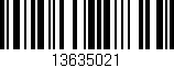 Código de barras (EAN, GTIN, SKU, ISBN): '13635021'