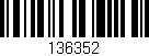 Código de barras (EAN, GTIN, SKU, ISBN): '136352'