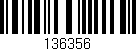 Código de barras (EAN, GTIN, SKU, ISBN): '136356'