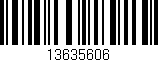 Código de barras (EAN, GTIN, SKU, ISBN): '13635606'