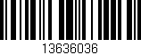 Código de barras (EAN, GTIN, SKU, ISBN): '13636036'