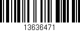 Código de barras (EAN, GTIN, SKU, ISBN): '13636471'