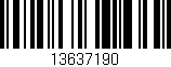 Código de barras (EAN, GTIN, SKU, ISBN): '13637190'
