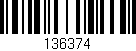Código de barras (EAN, GTIN, SKU, ISBN): '136374'