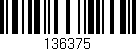 Código de barras (EAN, GTIN, SKU, ISBN): '136375'