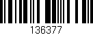 Código de barras (EAN, GTIN, SKU, ISBN): '136377'