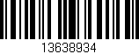 Código de barras (EAN, GTIN, SKU, ISBN): '13638934'
