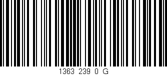 Código de barras (EAN, GTIN, SKU, ISBN): '1363_239_0_G'