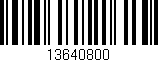 Código de barras (EAN, GTIN, SKU, ISBN): '13640800'