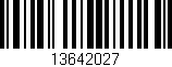 Código de barras (EAN, GTIN, SKU, ISBN): '13642027'