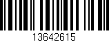 Código de barras (EAN, GTIN, SKU, ISBN): '13642615'