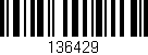 Código de barras (EAN, GTIN, SKU, ISBN): '136429'