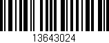 Código de barras (EAN, GTIN, SKU, ISBN): '13643024'
