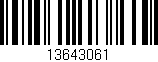 Código de barras (EAN, GTIN, SKU, ISBN): '13643061'