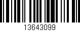 Código de barras (EAN, GTIN, SKU, ISBN): '13643099'