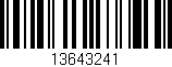 Código de barras (EAN, GTIN, SKU, ISBN): '13643241'
