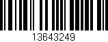 Código de barras (EAN, GTIN, SKU, ISBN): '13643249'