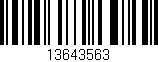 Código de barras (EAN, GTIN, SKU, ISBN): '13643563'