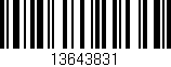 Código de barras (EAN, GTIN, SKU, ISBN): '13643831'