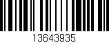 Código de barras (EAN, GTIN, SKU, ISBN): '13643935'
