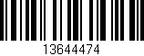 Código de barras (EAN, GTIN, SKU, ISBN): '13644474'