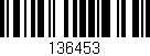 Código de barras (EAN, GTIN, SKU, ISBN): '136453'