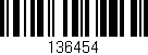 Código de barras (EAN, GTIN, SKU, ISBN): '136454'