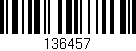 Código de barras (EAN, GTIN, SKU, ISBN): '136457'