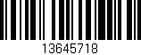 Código de barras (EAN, GTIN, SKU, ISBN): '13645718'
