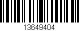 Código de barras (EAN, GTIN, SKU, ISBN): '13649404'