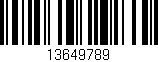 Código de barras (EAN, GTIN, SKU, ISBN): '13649789'
