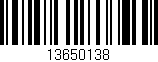 Código de barras (EAN, GTIN, SKU, ISBN): '13650138'