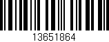 Código de barras (EAN, GTIN, SKU, ISBN): '13651864'