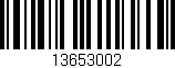 Código de barras (EAN, GTIN, SKU, ISBN): '13653002'