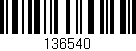 Código de barras (EAN, GTIN, SKU, ISBN): '136540'