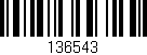 Código de barras (EAN, GTIN, SKU, ISBN): '136543'