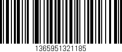 Código de barras (EAN, GTIN, SKU, ISBN): '1365951321185'