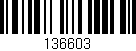 Código de barras (EAN, GTIN, SKU, ISBN): '136603'