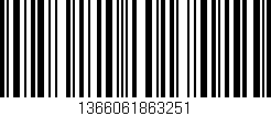 Código de barras (EAN, GTIN, SKU, ISBN): '1366061863251'