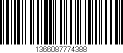 Código de barras (EAN, GTIN, SKU, ISBN): '1366087774388'