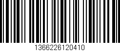 Código de barras (EAN, GTIN, SKU, ISBN): '1366226120410'
