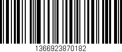 Código de barras (EAN, GTIN, SKU, ISBN): '1366923870182'