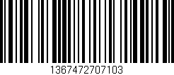 Código de barras (EAN, GTIN, SKU, ISBN): '1367472707103'
