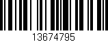 Código de barras (EAN, GTIN, SKU, ISBN): '13674795'